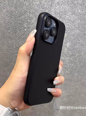 大孔磨砂防滑散热适用Realme真我GT7pro手机壳gtneo6/5纯黑色se不包按键GT2无边框10/11半包v13硬壳Q5i潮男X7