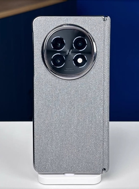 高级灰色双中轴铰链保护适用oppoFind N5手机壳磁吸充电vivo XFold5亚毛麻布料3pro三星zfold7硬壳zflip6防摔