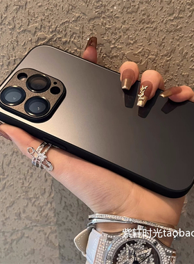 磨砂黑适用10小米14/15手机壳K80/civi3肤感K70钛灰色note12/13红米k60pro网红k50梅子色k40全包耐脏