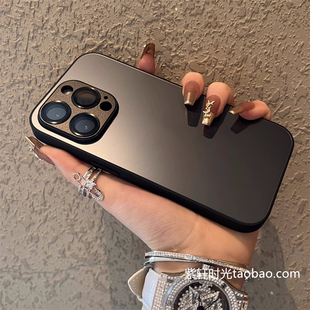 高级肤感钛灰色13适用ACE3一加12 Ace2Pro磨砂9R防汗9RT防污8T不沾指纹10pro冷淡风石墨黑简约全包 11手机壳1