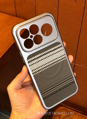 简约高级钛灰色磁吸适用小米17pro红米K90promax手机壳K90凯夫拉碳纤维纹xiaomi17promax亚克力硬壳商务男女