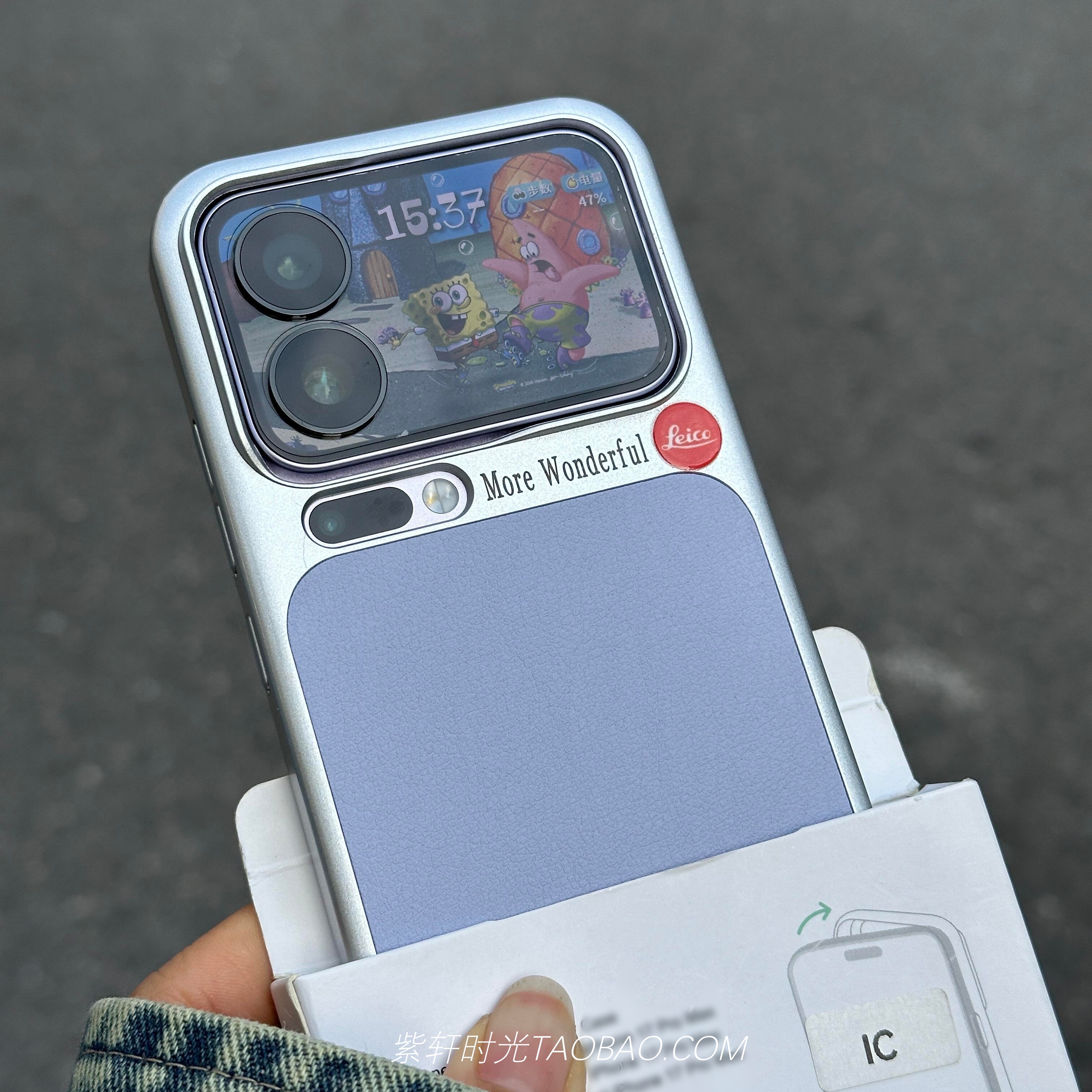 冷烟紫色电镀素皮荔枝纹适用小米17promax手机壳17pro拼接硬壳oppoFindx9荣耀Magic8pro红米K90半包K90promax