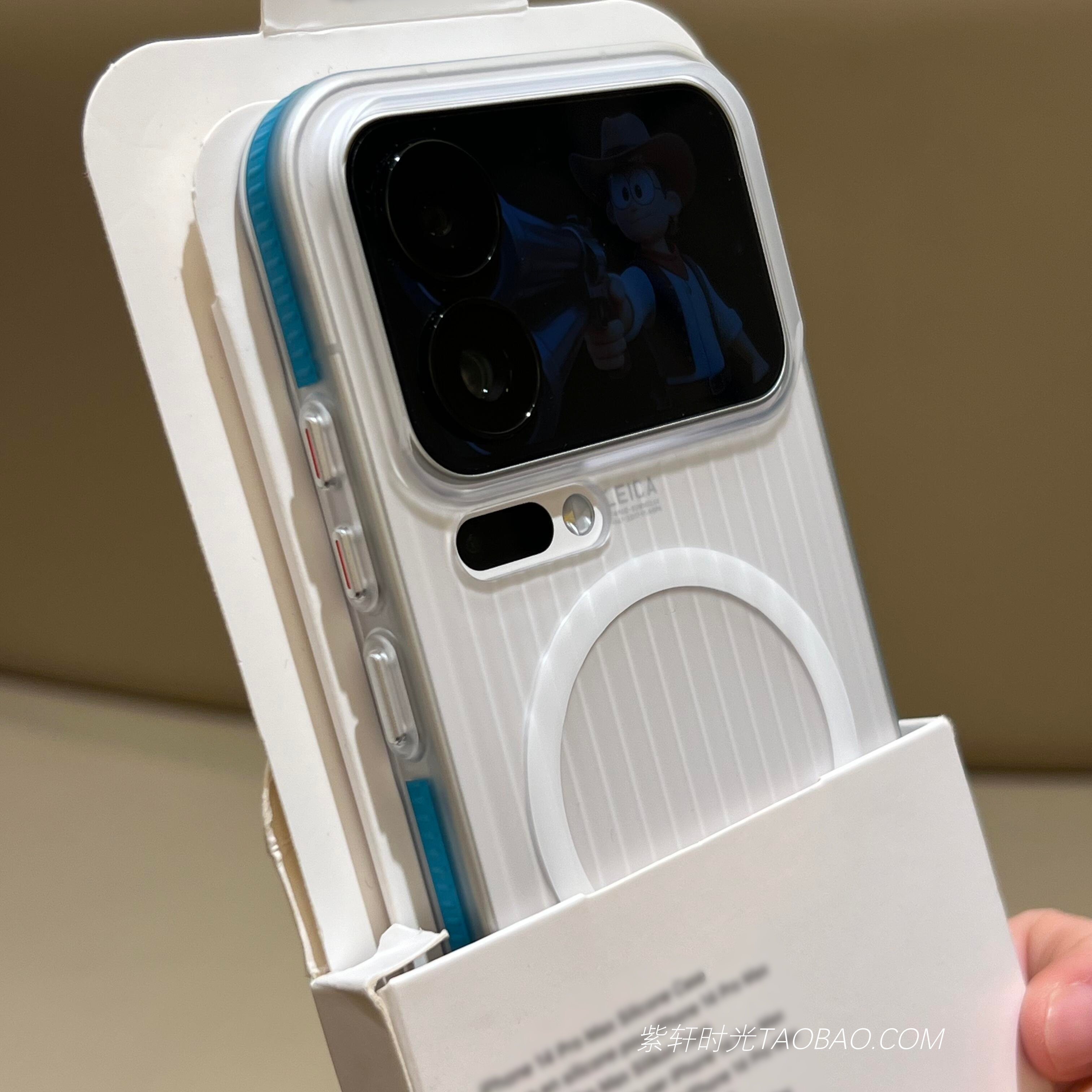 蓝色侧边防滑条纹磁吸适用oppoFindx9手机壳X9pro肤感透白X8Ultra瓦楞X8s+不易发黄Reno14/13pro独立电镀按键