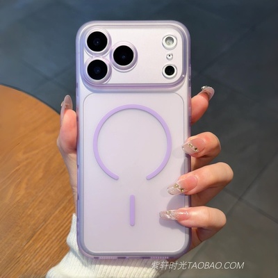 冰雾紫色肤感磨砂软壳适用vivoiQOO15手机壳Neo11磁吸Z9/Z10Turbo+全包镜头iQOO13/12小众neo10轻薄9防摔透明