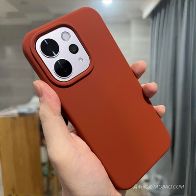 焦糖棕色液态硅胶适用vivoiQOO15手机壳Z10Turbo橡皮擦感Neo11软糯neo10/9pro耐脏Z9防滑13/12秋冬纯色neo8/7