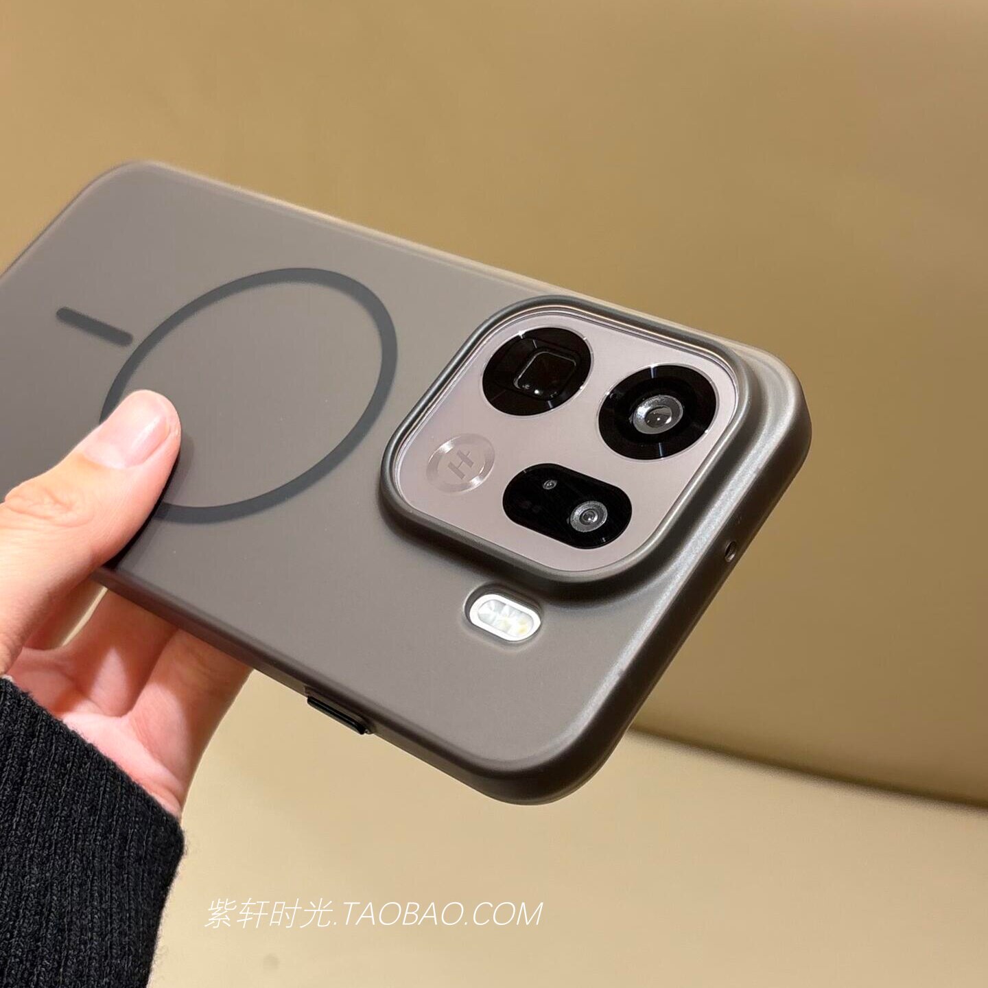 细圈磁吸充电磨砂黑一加15适用OPPOFindx9手机壳Findx9pro冰雾面vivoX300pro透明iQOO15苹果17硬PC壳16promax