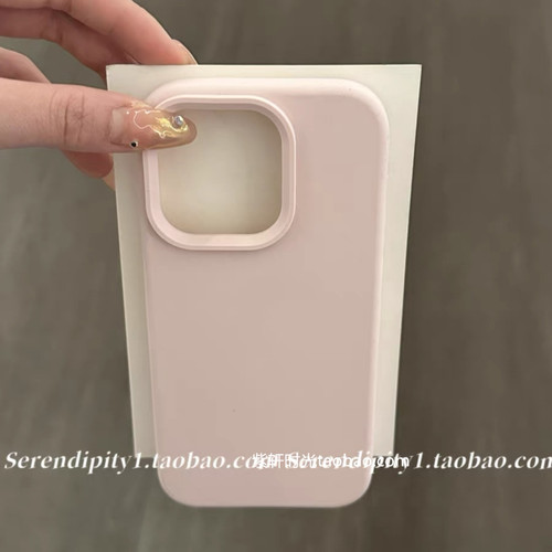 韩国ins风适用三星S24/S25手机壳S23ultra液态硅胶S22+少女S21砂粉色s网红note20豆沙粉亲肤软糯耐脏全包防摔