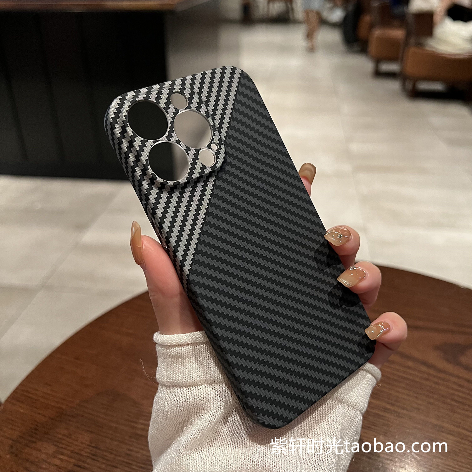 黑色13碳纤维纹14适用oppoReno12pro手机壳11/10浮雕手感FindX9/x8超薄全包x7/x5保护套reno8高级凯夫拉纹