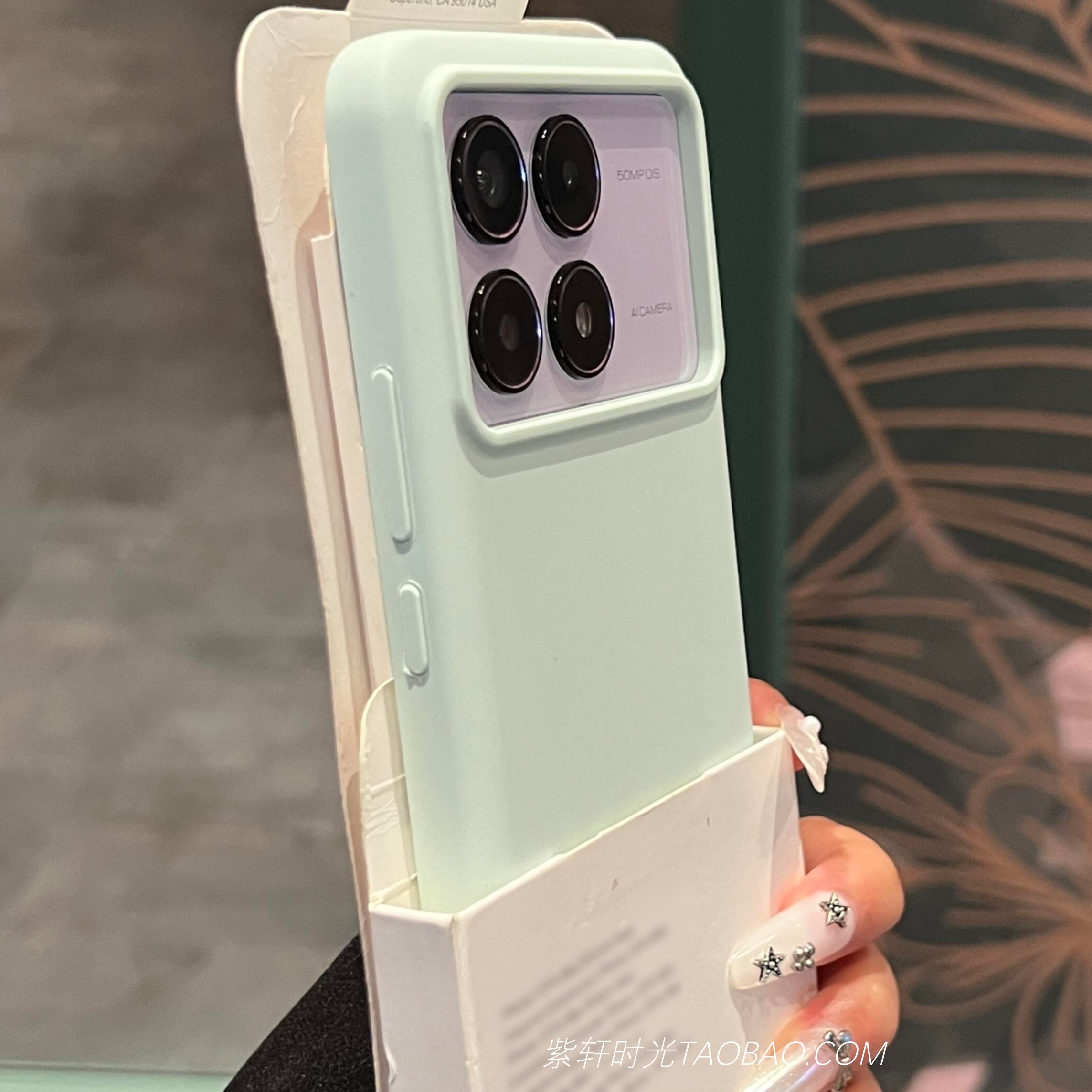 奶油绿色液态硅胶适用小米17pro红米K90promax手机壳15/14Ultra不会发黄K80/k70至尊版Turbo4软糯耐脏13防滑