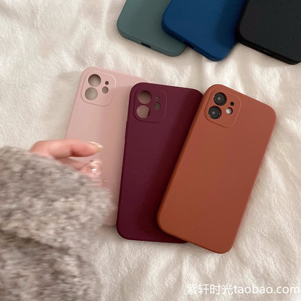 秋冬ins焦糖棕色适用OPPOReno13/9pro手机壳Findx8精孔x7/x6全包ACE2液态硅胶reno10高级11/12梅子色5防摔6/4