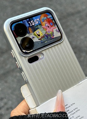 超薄磨砂瓦楞硬壳适用OPPOFindx8手机壳x9pro简约Findx8Ultra肤感X8s/x7/x6防指纹Reno14原灰色13pro金属漆感