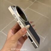 大孔镜头加高秒变相机适用vivoX200Promini手机壳x300海军蓝X200s高级纯色Ultra荔枝纹硬壳不沾指纹手汗防摔