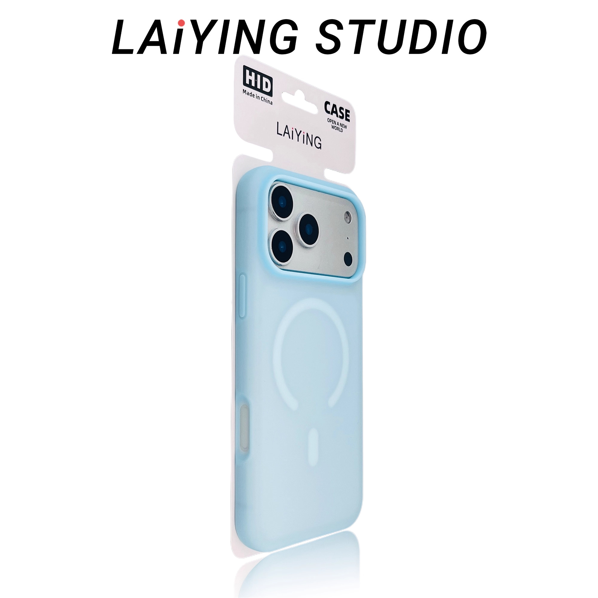 Magsafe磁吸奶蓝色适用苹果17pro手机壳小米17promax雾面iPhone16pro磨砂14半透15pro液态硅胶耐脏防指纹超薄