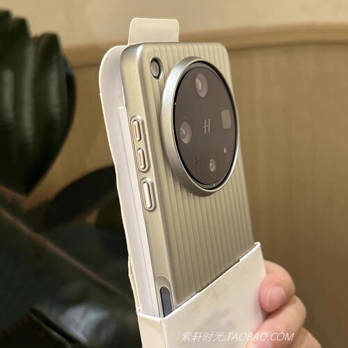 商务高档磁吸充电光栅瓦楞适用oppoFindx8ultra手机壳X8s +钛金属原色Findx8高级感X8pro超薄大孔散热防指纹