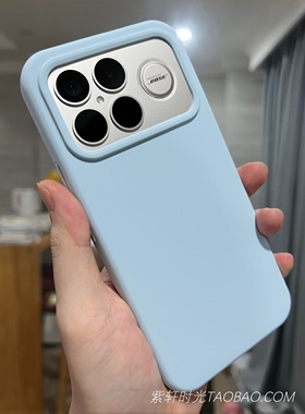 亲肤耐脏不会发黄适用小米17pro红米K90手机壳K90promax液态硅胶Turbo4高级感Note15奶蓝色14全包防摔防指纹