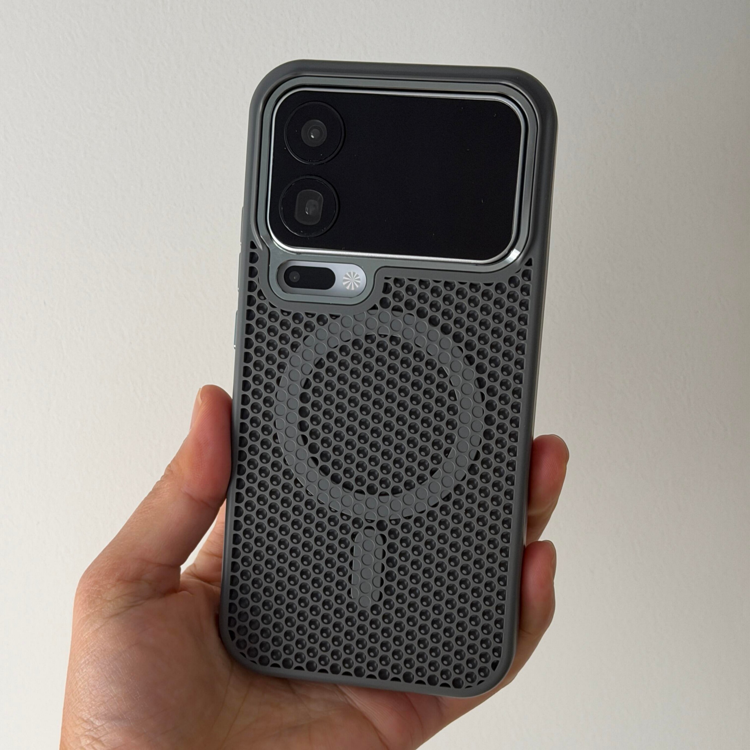 网格散热磁吸适用15s小米17promax手机壳17pro石墨灰15ultra金属镜框14透气孔13红米K80/K70防摔Magsafe充电