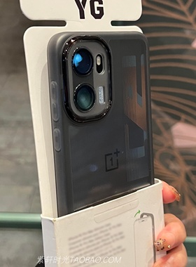 高级感自带一体镜头膜适用一加Ace6手机壳1+15/13T墨水黑灰色透明Ace5软壳Ace3全包防摔Ace2直边11磨砂男女款