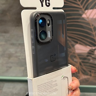 13T墨水黑灰色透明Ace5软壳Ace3全包防摔Ace2直边11磨砂男女款 高级感自带一体镜头膜适用一加Ace6手机壳1