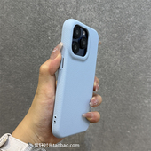 小众高级感天蓝色荔枝皮纹凹凸纹理适用一加ACE3pro手机壳1 12防指纹ACE2时尚 2V大孔Acepro纯色硅胶软壳网红