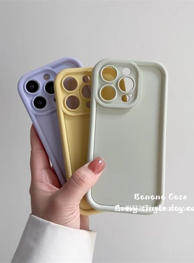 奶黄曼波浅绿色S19适用vivoX200手机壳X100S磨砂X90pro硅胶S18全包镜头S17防摔S16小众x80/x70纯色S15网红s12