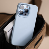 软糯nova14 P60高级奶油蓝适用Pura70华为mate70 50手机壳80耐脏P40pro 13纯色12真液态硅胶11橡皮擦10防摔