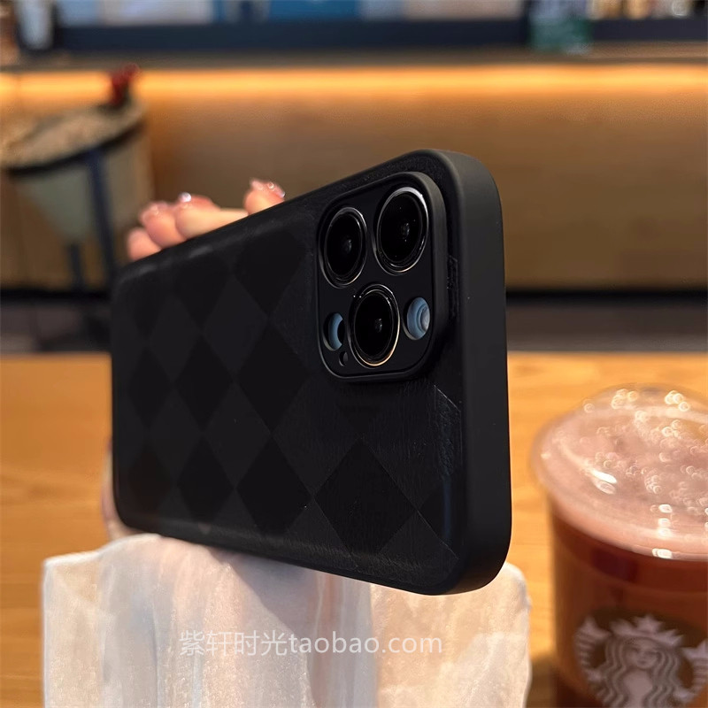 经典纯黑色适用华为mate60pro手机壳P50e皮质P40pro手感好P30耐脏Nova9精孔11/10直边7防摔8se新款男女保护套