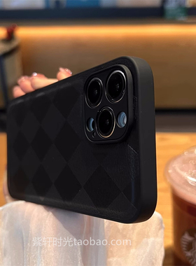 经典纯黑色适用华为mate60pro手机壳P50e皮质P40pro手感好P30耐脏Nova9精孔11/10直边7防摔8se新款男女保护套