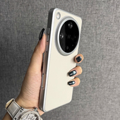 电镀边框高级感竖条纹米白色适用OPPOFindx8手机壳X8ultra新款 findx8s全包X8s 散热X8pro素皮纹防滑简约大孔