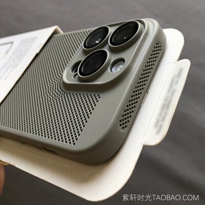 水泥灰散热不沾指纹手汗适用OPPO Reno16手机壳Reno15C/14pro自带镜头膜13/12真我GT7透气蜂窝轻薄硬壳冰凉感