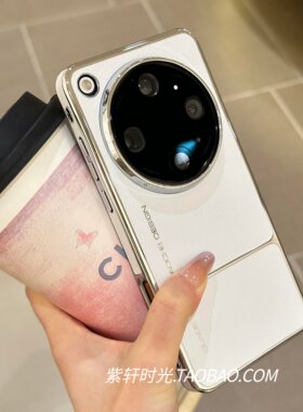 「紫轩时光」小众白色拼接素皮纹适用OPPO Find X9Ultra手机壳华为Pura90promax磁吸充电Mate80/70pro+高级感