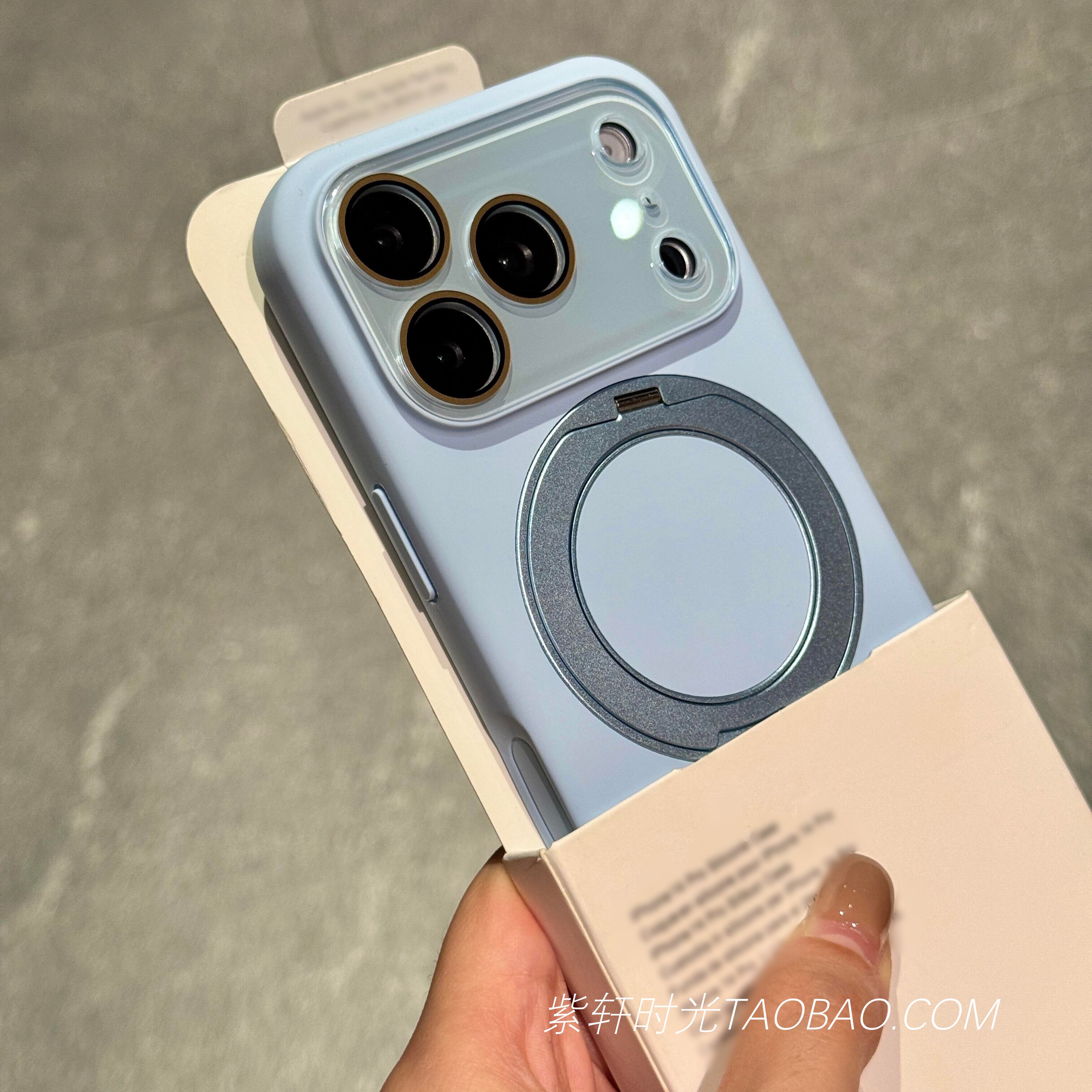 大视窗全包镜头液态硅胶适用苹果17promax手机壳iPhone16pro奶蓝色air高级感15磁吸充电13带一体支架14防摔女