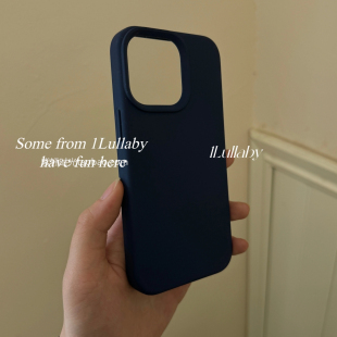 软糯液态硅胶耐脏适用K90红米K70至尊K80手机壳15Ultra小米17/14午夜蓝13男K50女civi5简约note15纯色全包k60