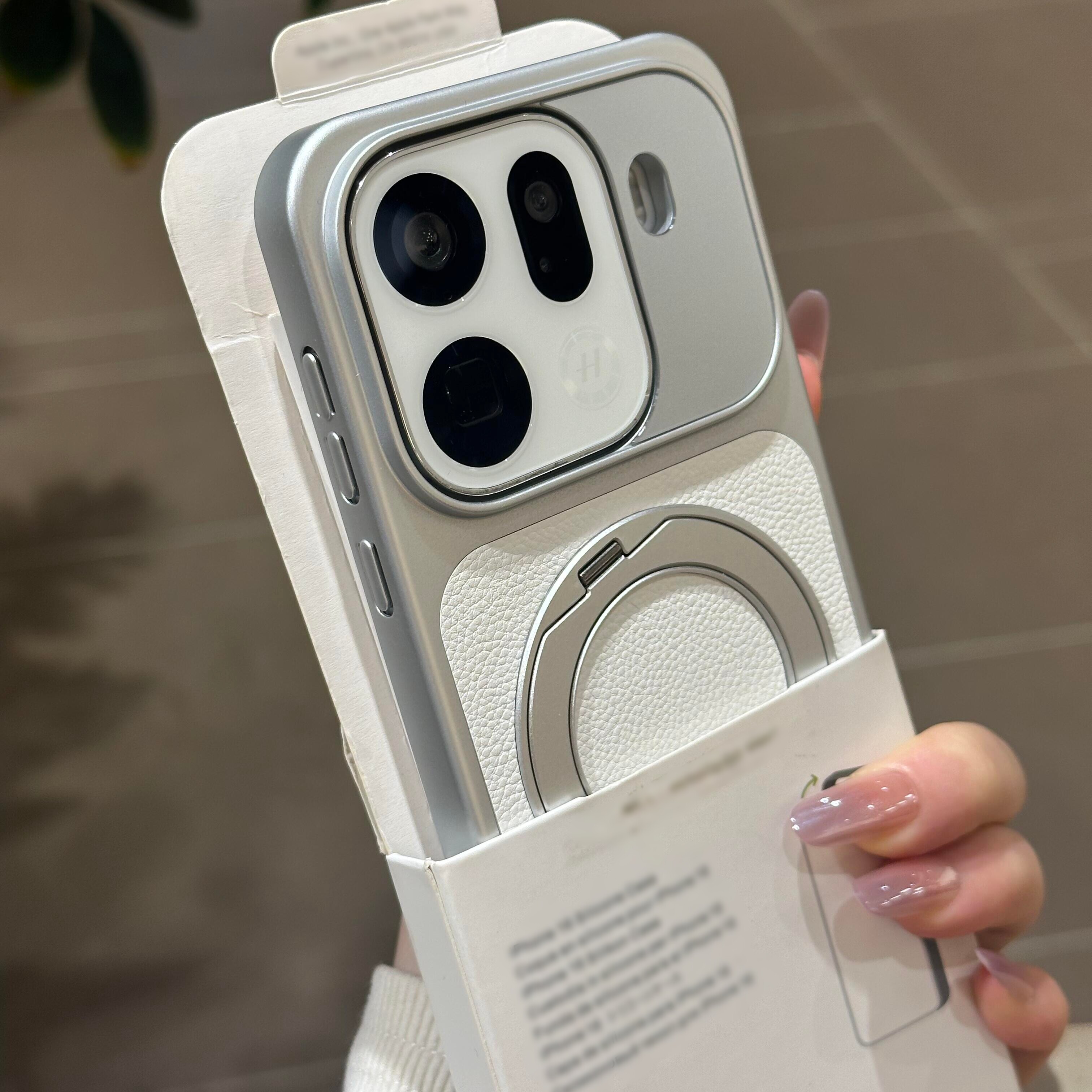 「紫轩时光」360度旋转支架磁吸充电适用oppoFindX9spro手机壳Findx9/X8pro荔枝纹X8Ultra防指纹轻奢情侣防摔