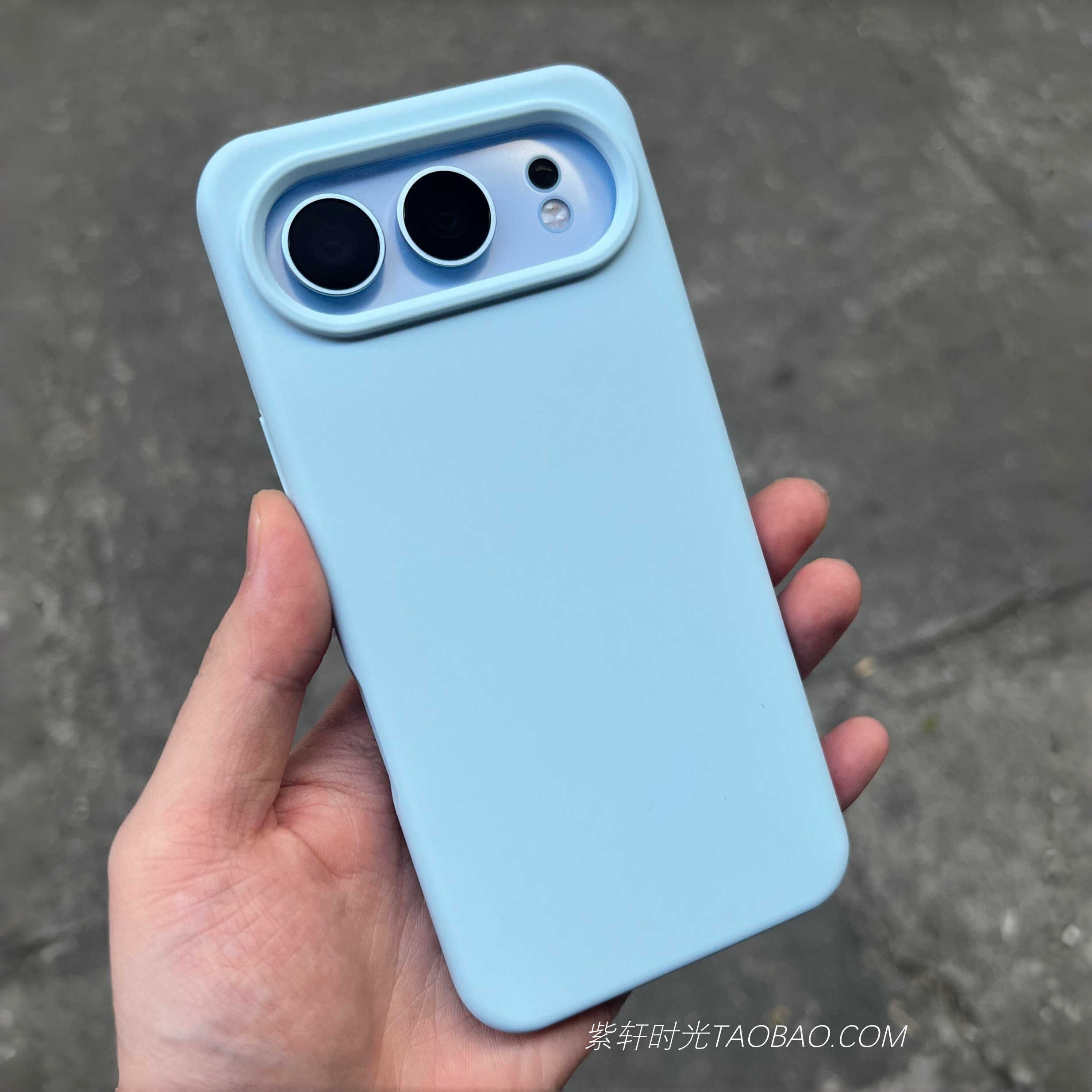 baby婴儿蓝色不会发黄适用荣耀500液态硅胶500pro手机壳400软糯Magic8/7pro纯色X70大孔300/200全包防摔耐脏