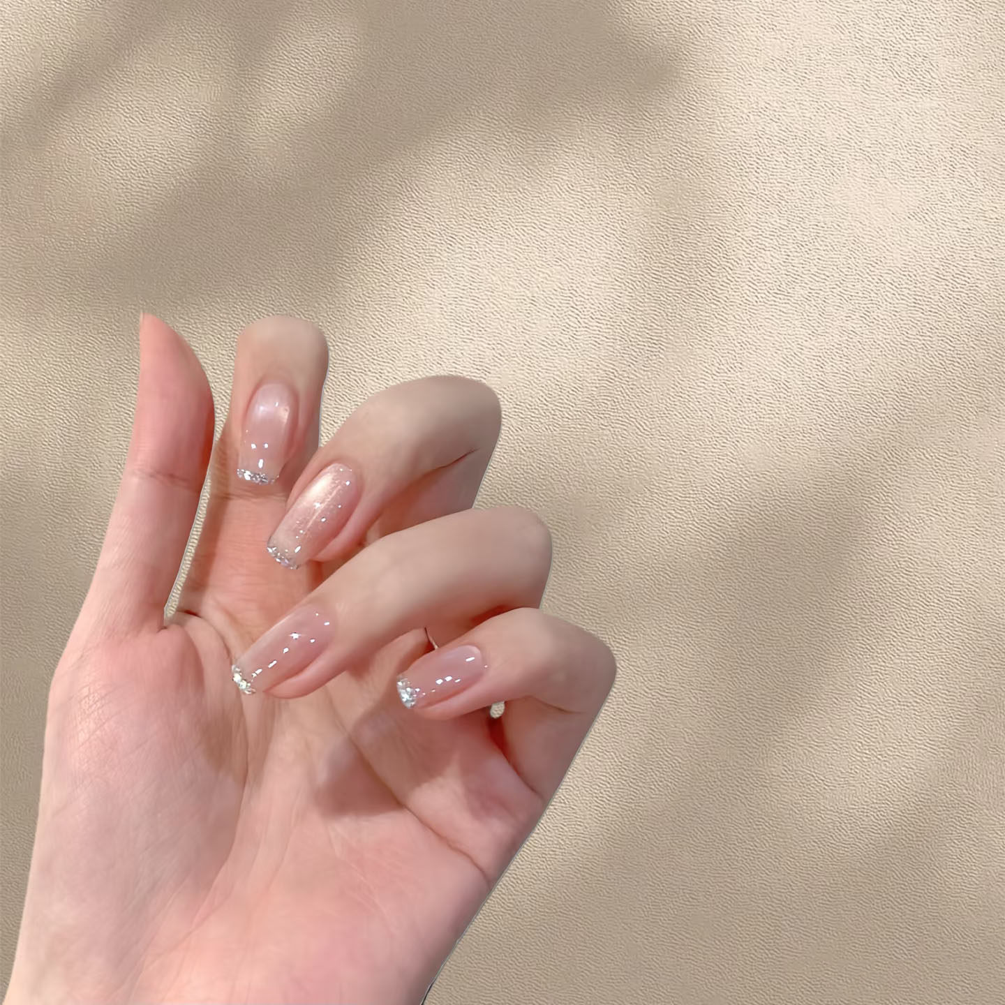 裸色法式猫眼手工穿戴甲水润温柔甜美气质氛围感简约成品美甲贴片,彩妆/香水/美妆工具,穿戴甲/甲片,淘宝优惠券,粉丝福利购,淘宝优惠卷