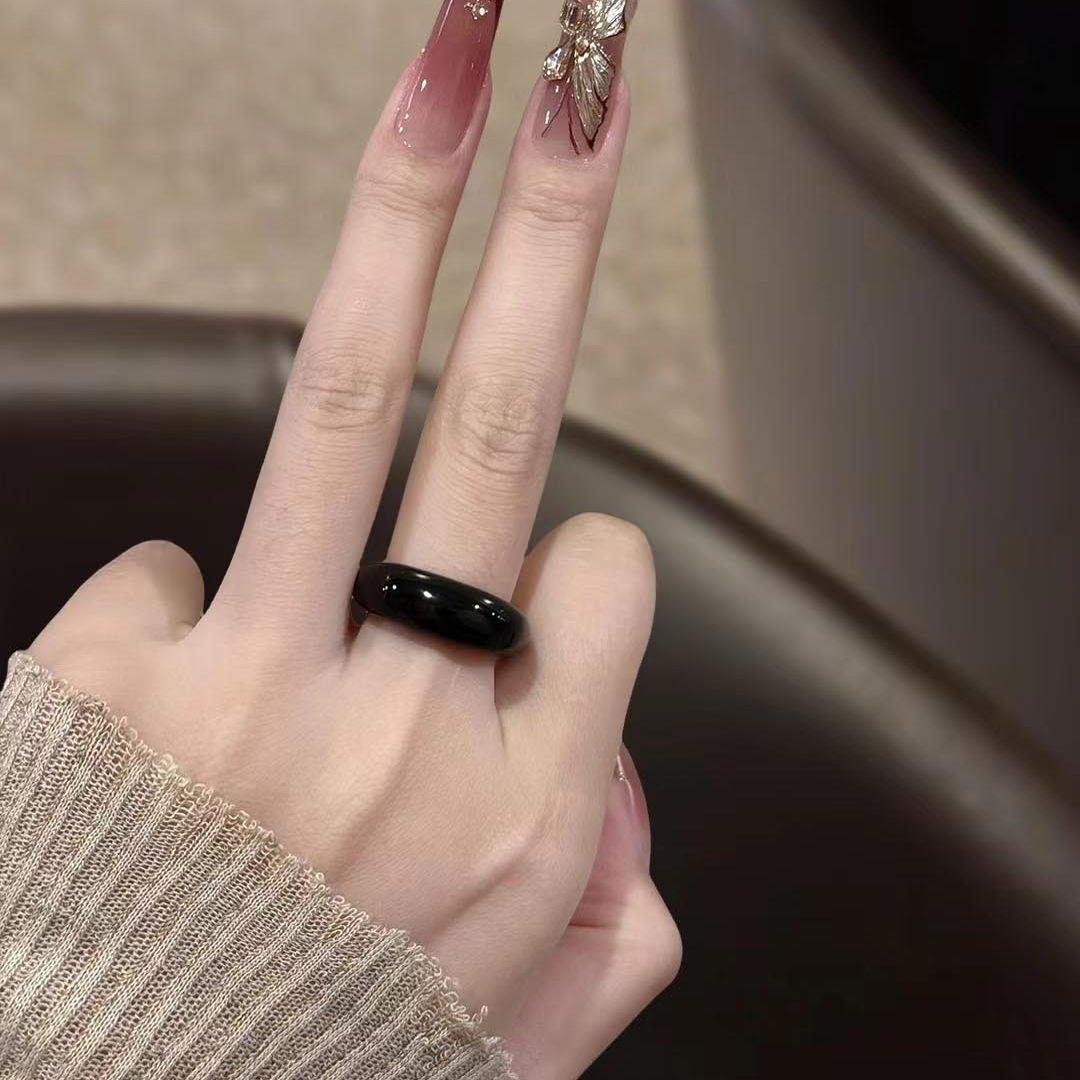 酒红色猫眼法式纯手工穿戴甲