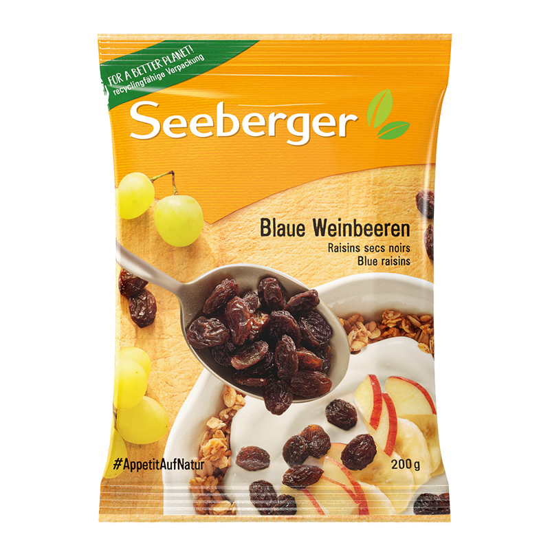 思贝格葡萄干200g德国进口SeebergerBLUERAISINS即食大颗粒提子干