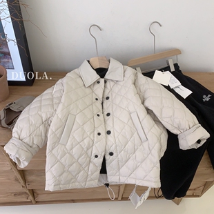 Egg童装压缩羽绒服23冬季新款中大童翻领外套男女童保暖休闲外衣