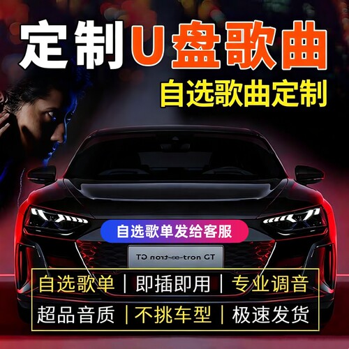 车载定制U盘自选歌曲即插即用