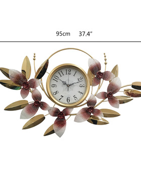 铁艺壁挂钟表wall decor colck 静音壁挂现代风格简约