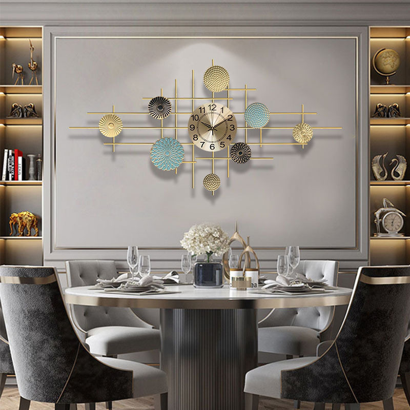 轻奢时尚客厅装饰钟锦瑟挂钟餐厅创意静音艺术时钟墙面大气挂表
