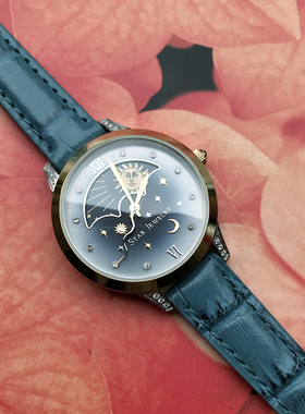 星空star jewelry手表 昼夜更替日月变换星月表 闺蜜款情人节礼物