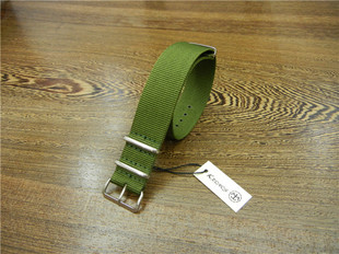 18mm20mm22mm NATO 北约帆布尼龙表带 军绿色 合适水鬼潜水表专用