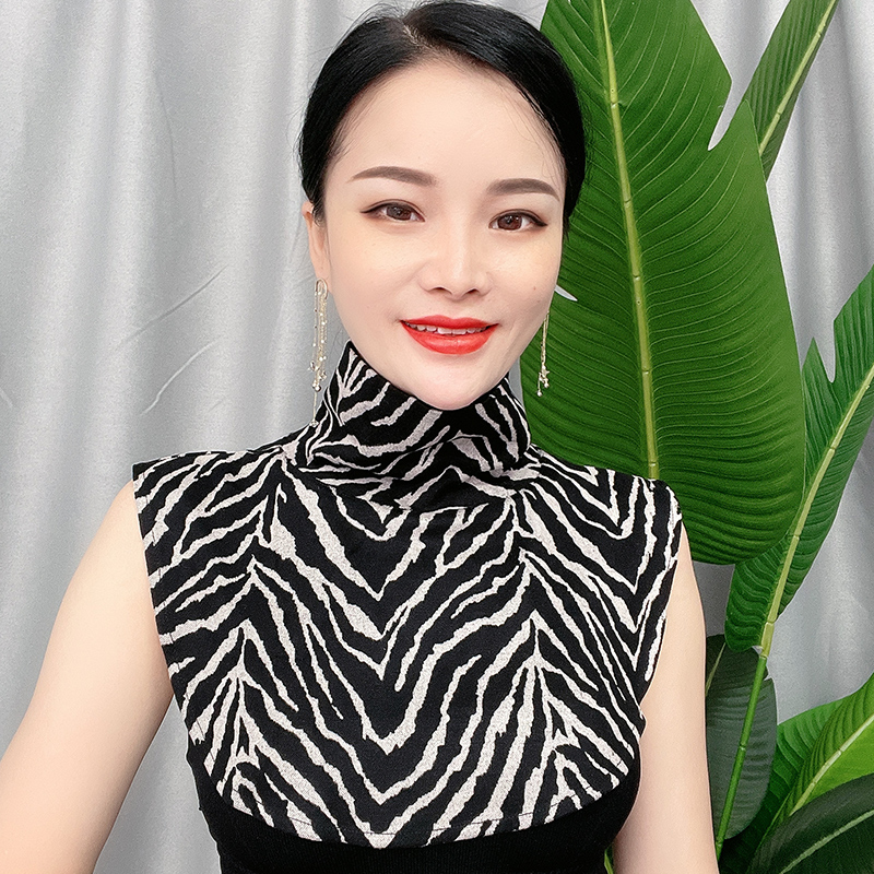 春秋冬新款假领娃娃领配毛衣卫衣