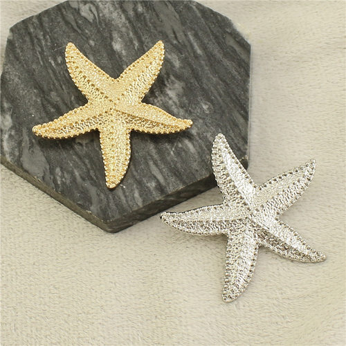 合金海星胸针海洋系列金色
