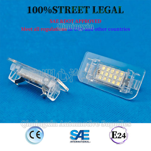 奔驰W242W246牌照灯B级led牌照灯