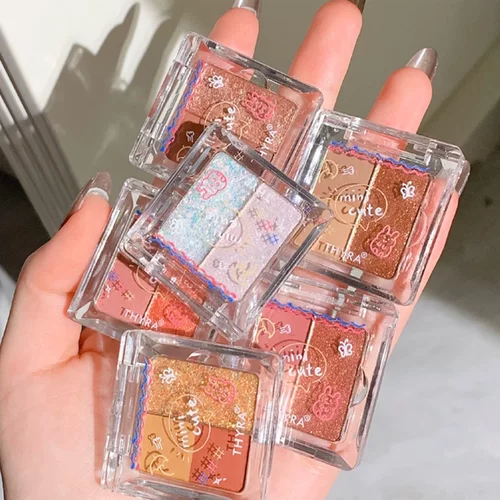 thyra昙雅三色眼影盘迷你哑光