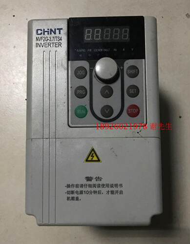 NVF2G-3.7/TS4 正泰变频器无显示维修 无法启动调不了速度维修