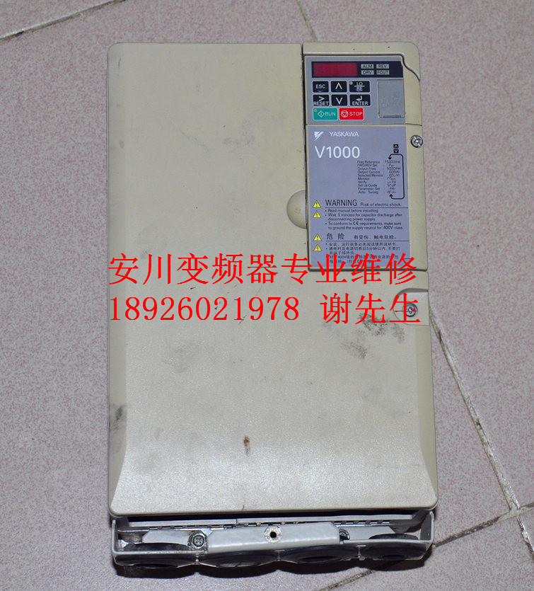 CIMR-VB4A0031FBA 安川变频器专业维修 V1000变频器维修 显示CPF3