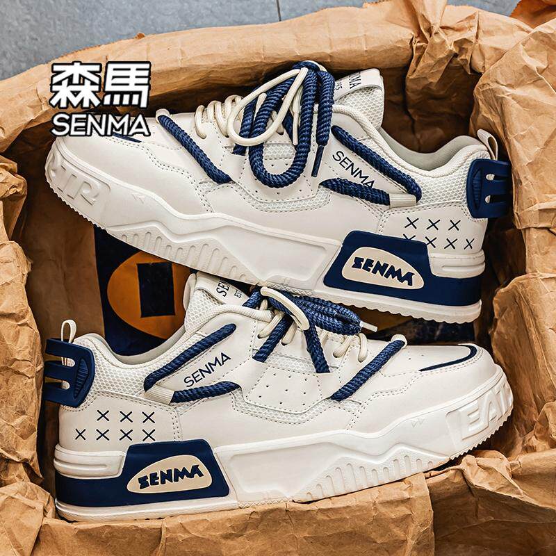 森马男鞋2026新款春季男士低帮运动板鞋男款百搭厚底休闲小白鞋W
